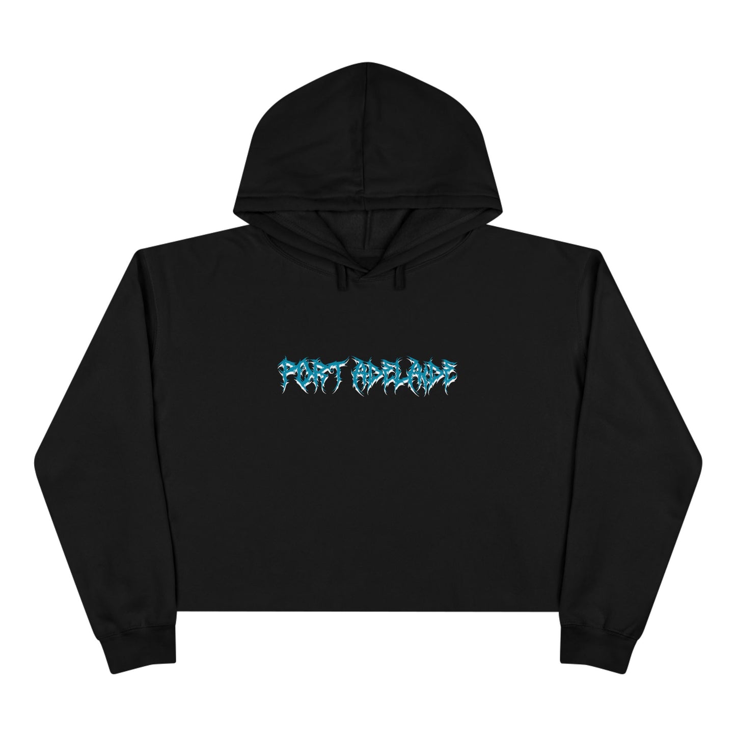 Port Adelaide Death Metal Crop Hoodie
