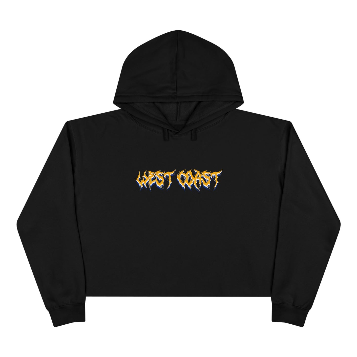 West Coast Death Metal Crop Hoodie