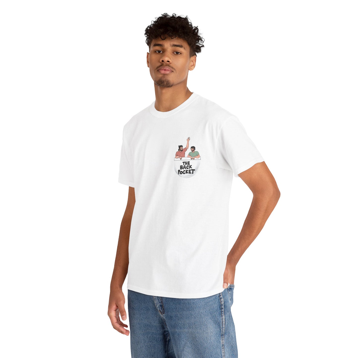 The Back (Front) Pocket - Heavy Cotton Logo Tee