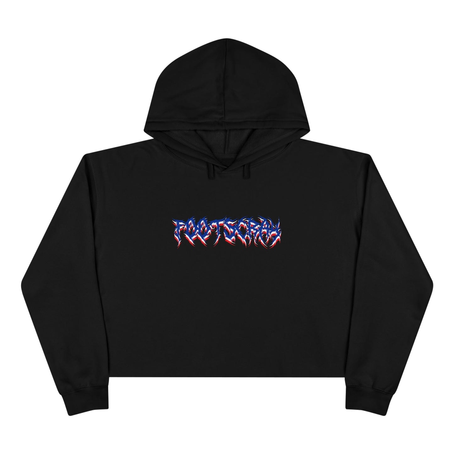 Footscray Death Metal Crop Hoodie