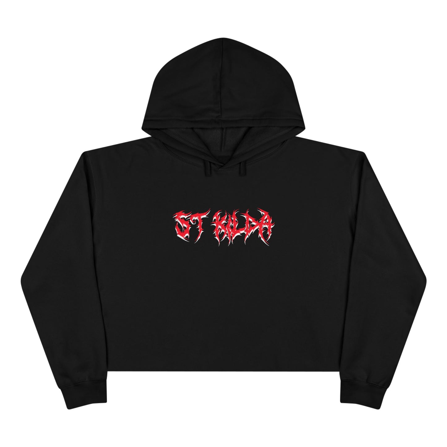 St Kilda Death Metal Crop Hoodie